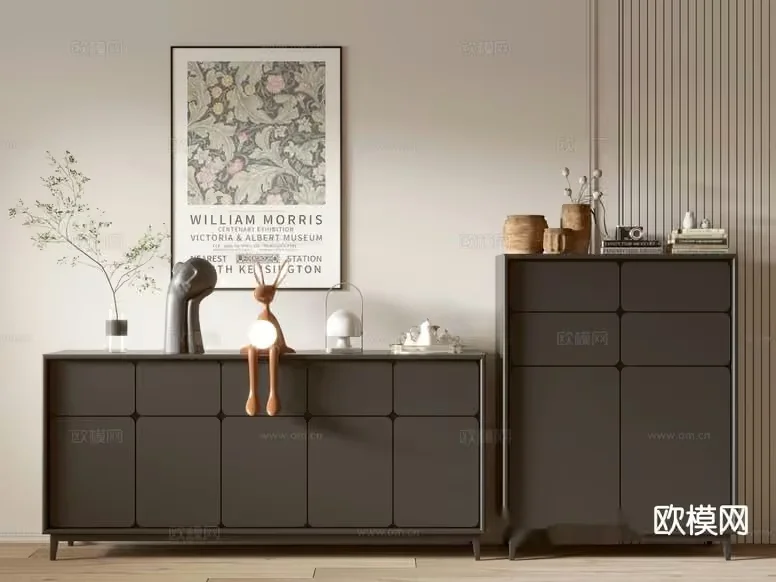 Modern Decorated Room 3D Model – 12688 – VRAY Render