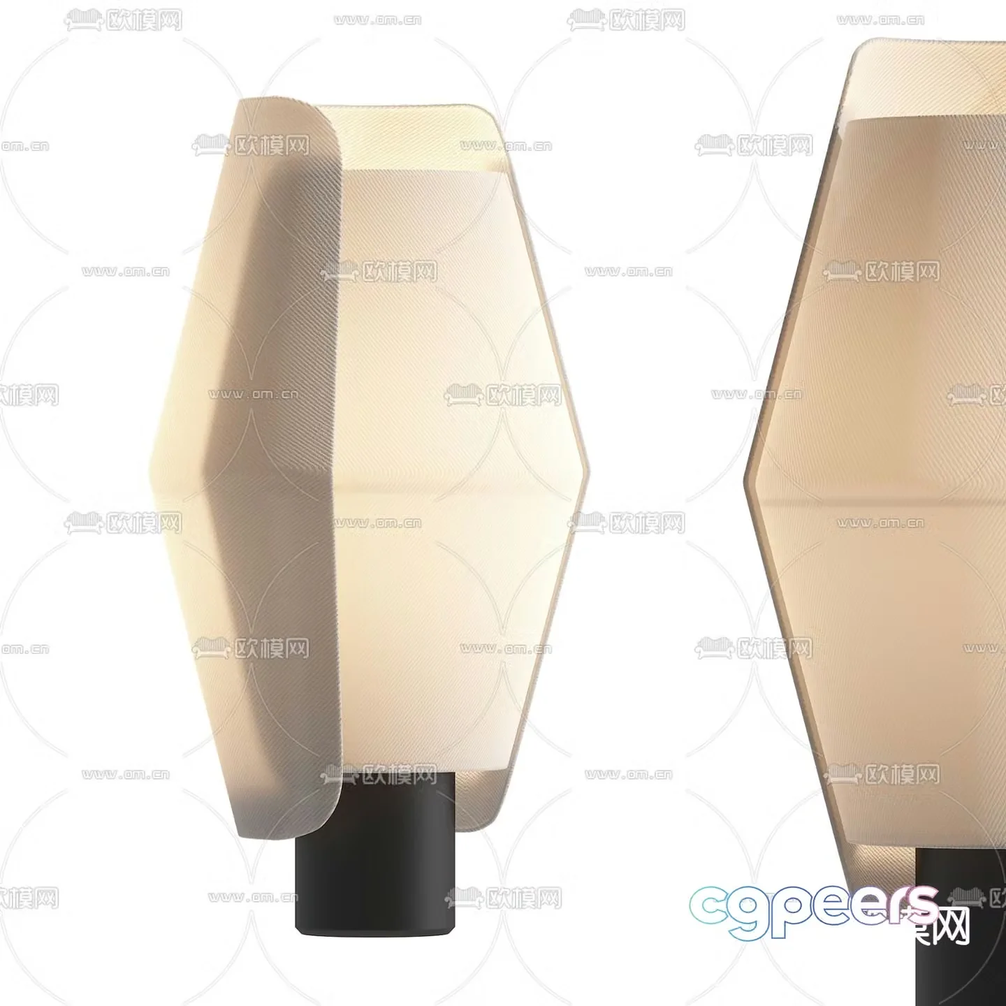 Simple desk lamp 3d model