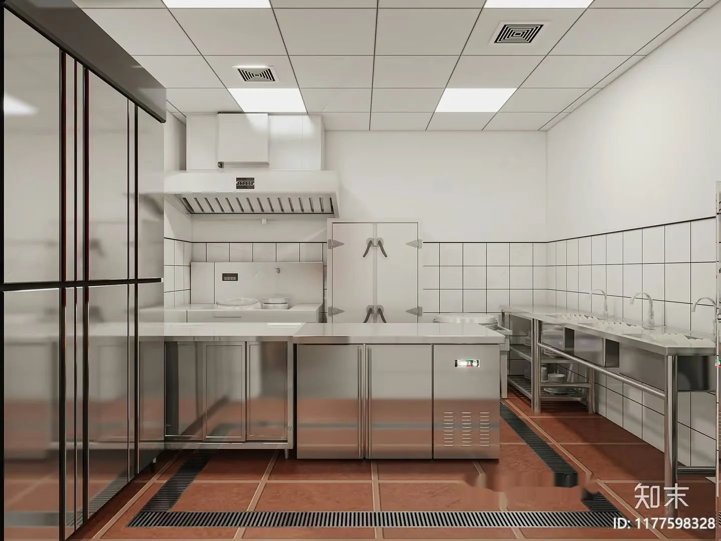 A Modern Kitchen 3D Model – 10522 – VRAY Render
