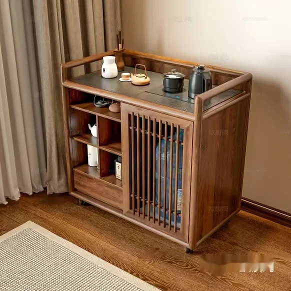 A Wooden Cabinet With A Glass Top 3D Model – 1834 – VRAY Render