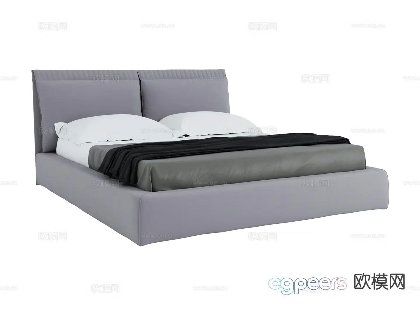 alberta GAME double bed 3d model