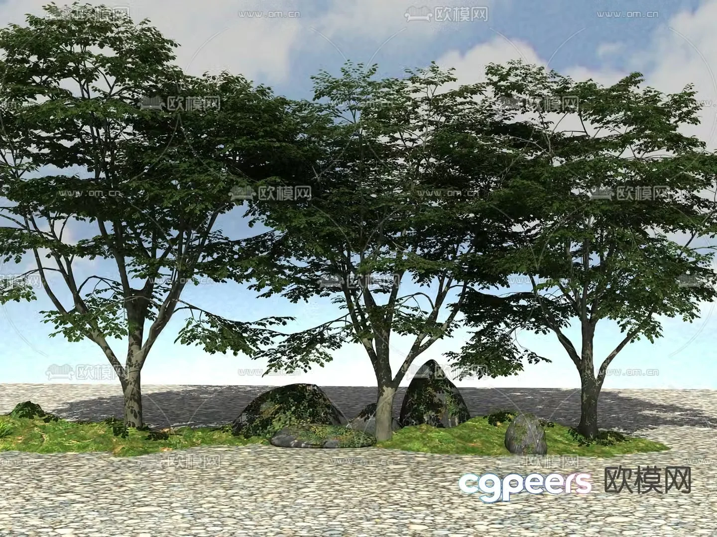 Landscape tree Big tree 3d model