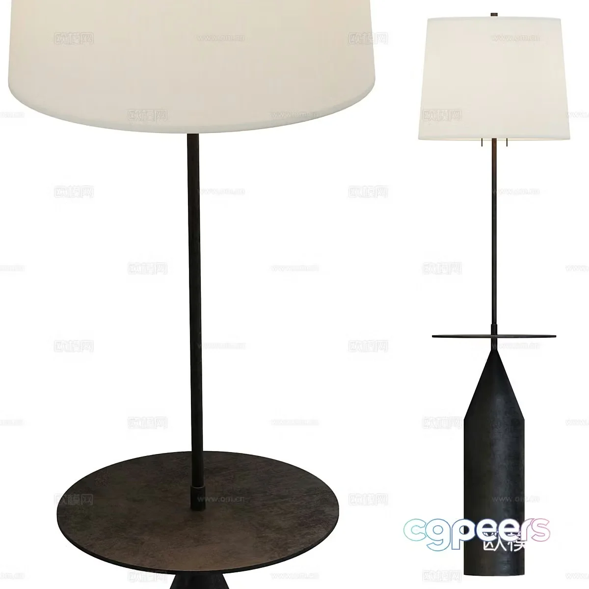 New Chinese Zephyr floor lamp 3d model