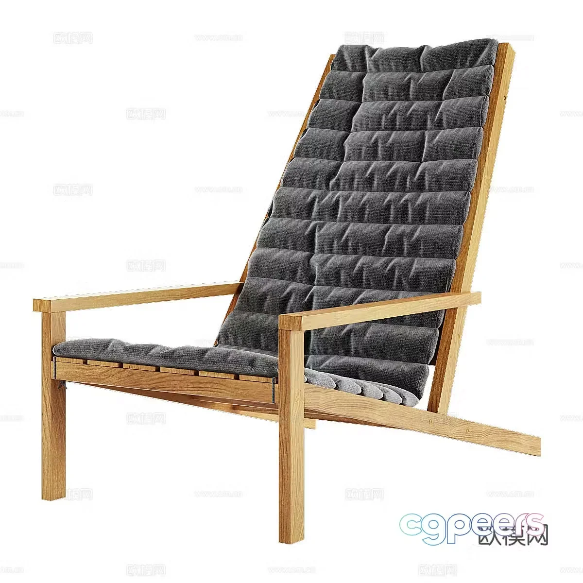 New Chinese casual chair 3D model