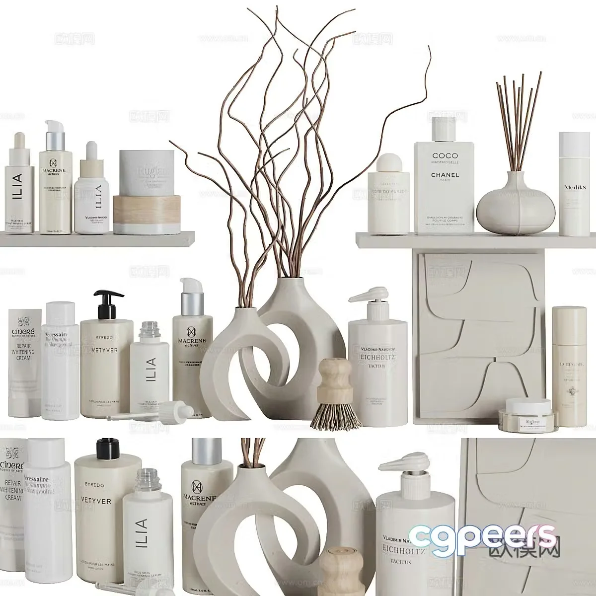 Bathroom small pieces 3D model