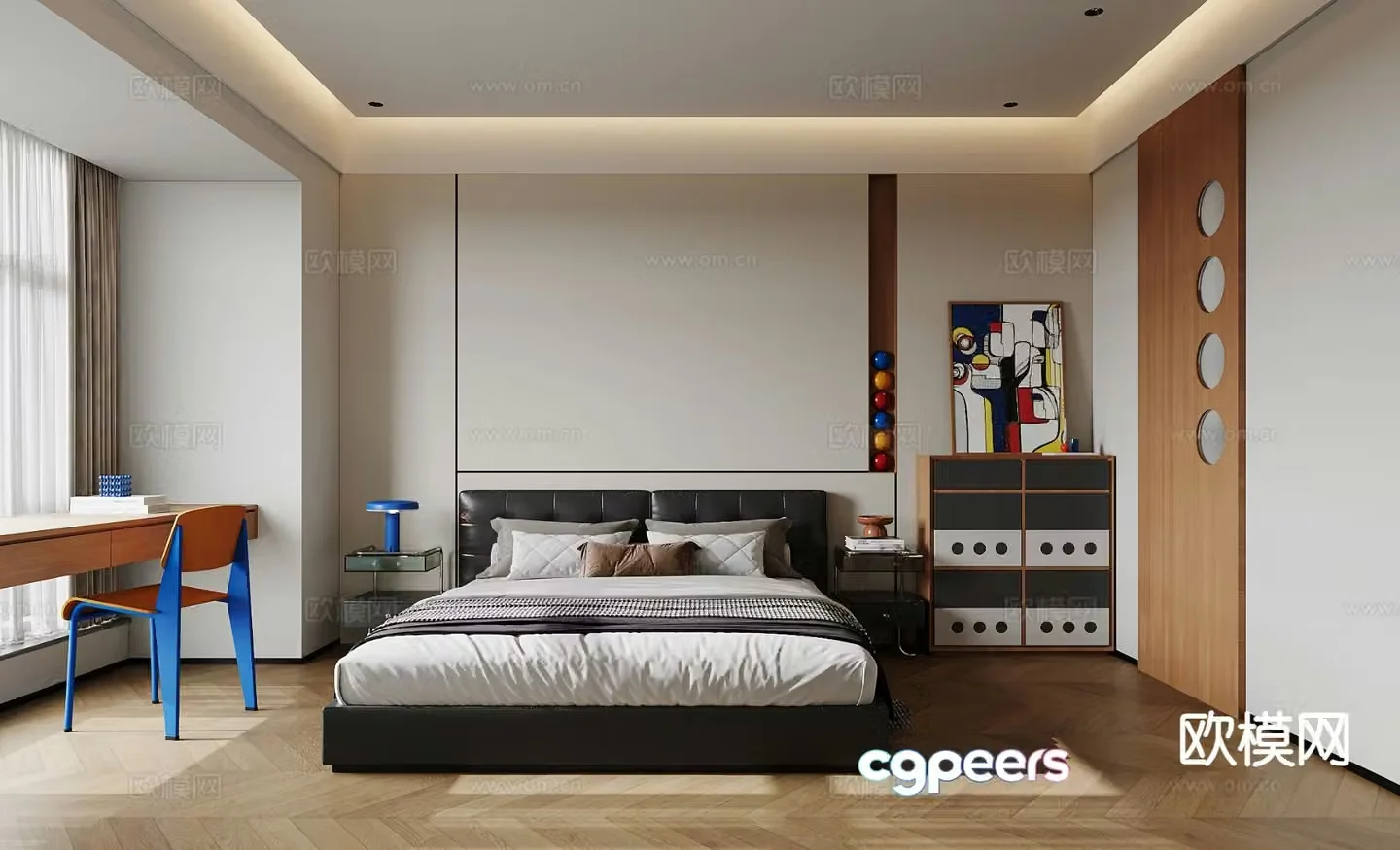 Dopamine bedroom master bedroom 3d model