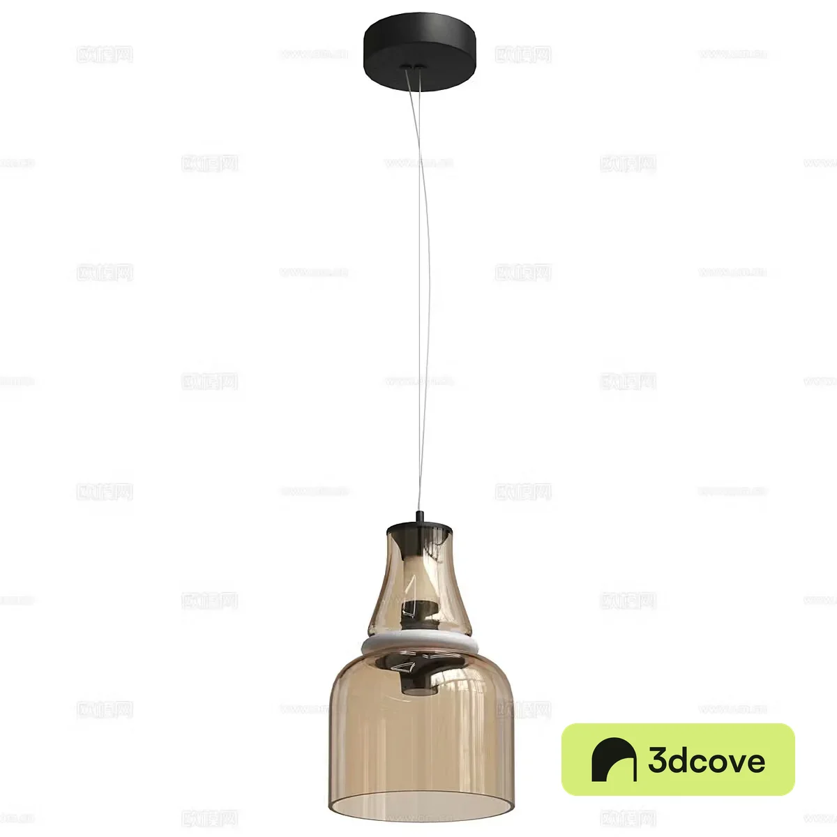 Modern glass chandelier