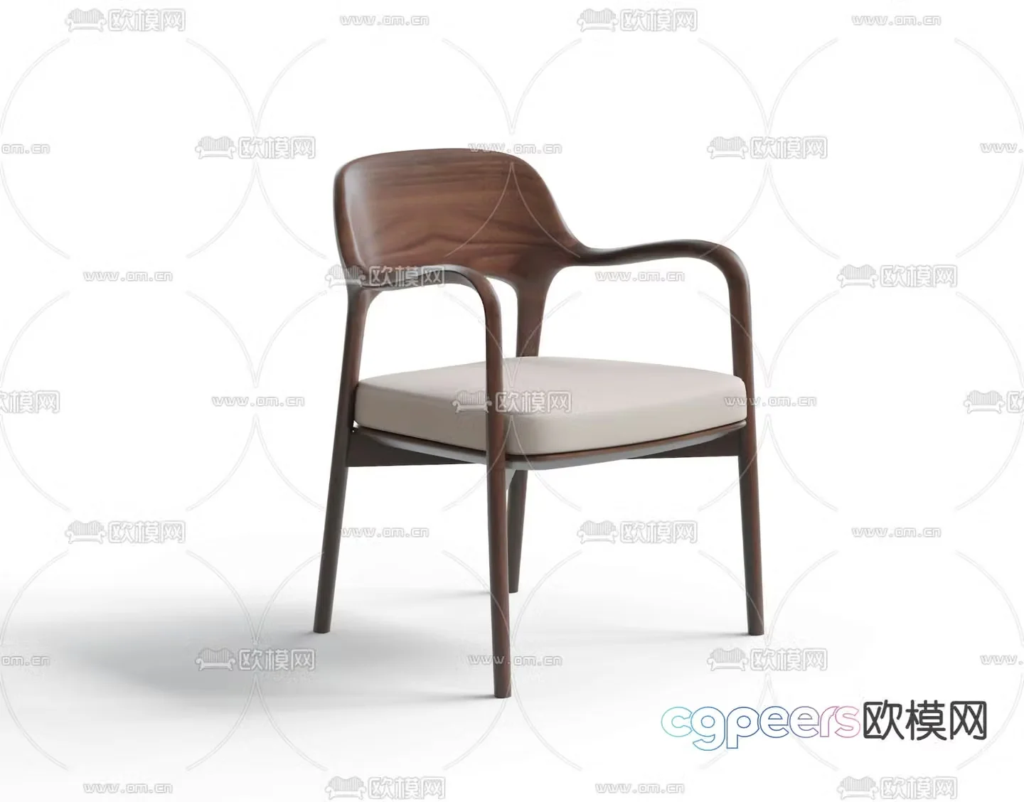 New Chinese style chair leisure chair 3d model