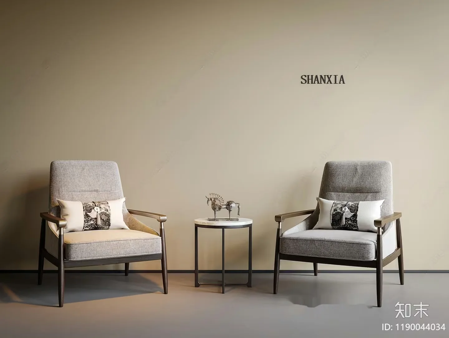 Modern Living Room 3D Model – 3950 – CORONA Render