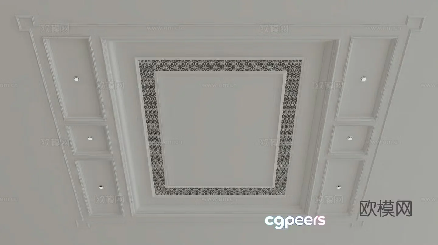 European style ceiling 3D model