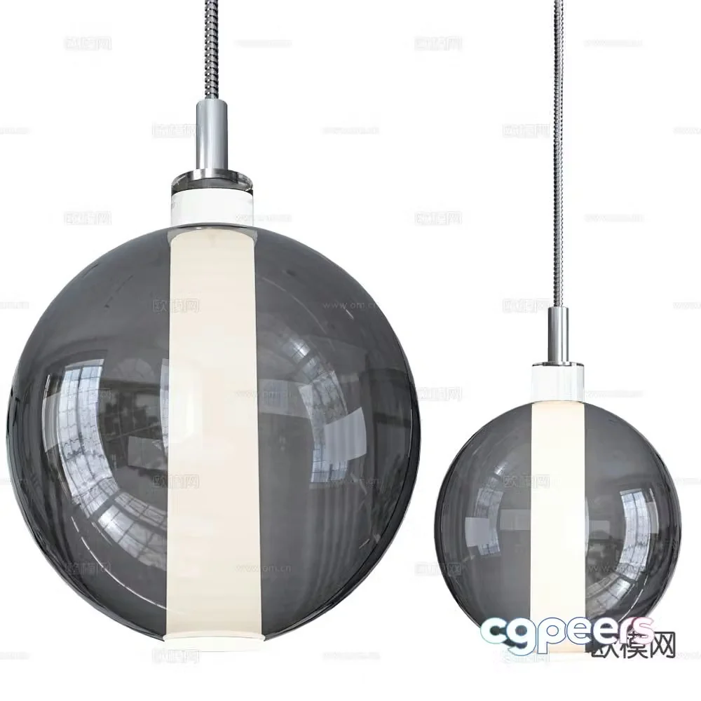 Cangini Tucci glass chandelier 3d model