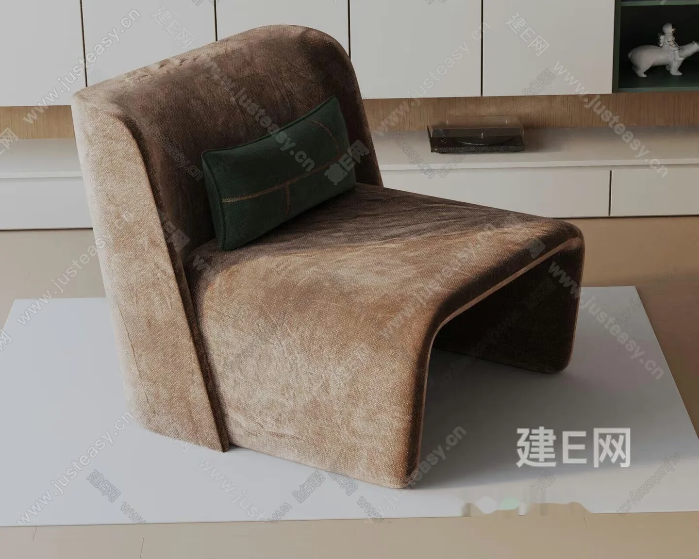 Modern Living Room 3D Model – 375 – VRAY Render