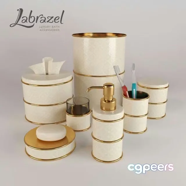3ds Max Free – Set for bathroom FIONA IVORY (Labrazel)