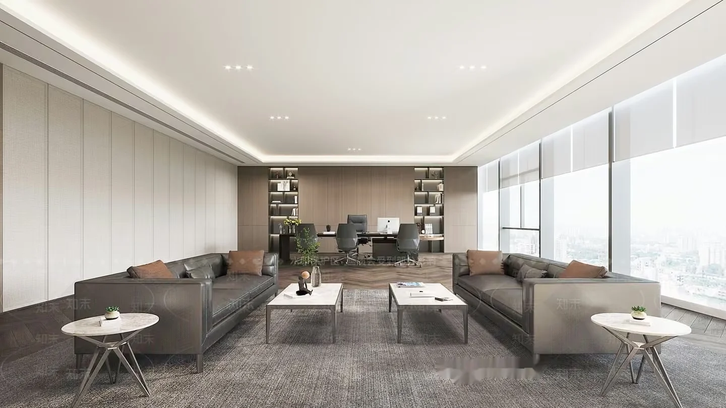 Modern Office Space 3D Model – 3543 – VRAY Render