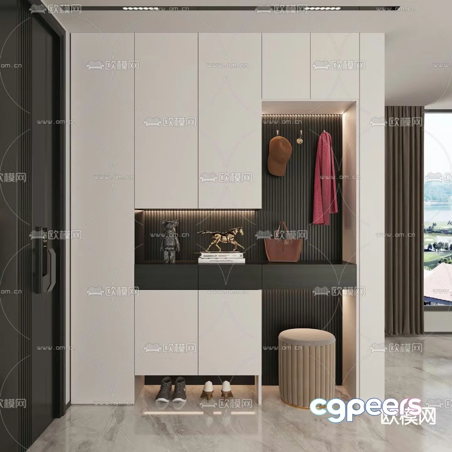 Entrance shoe cabinet Entrance entrance 3D model