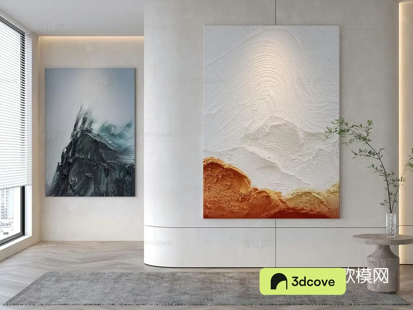 Modern decorative painting Abstract three-dimensional oil painting