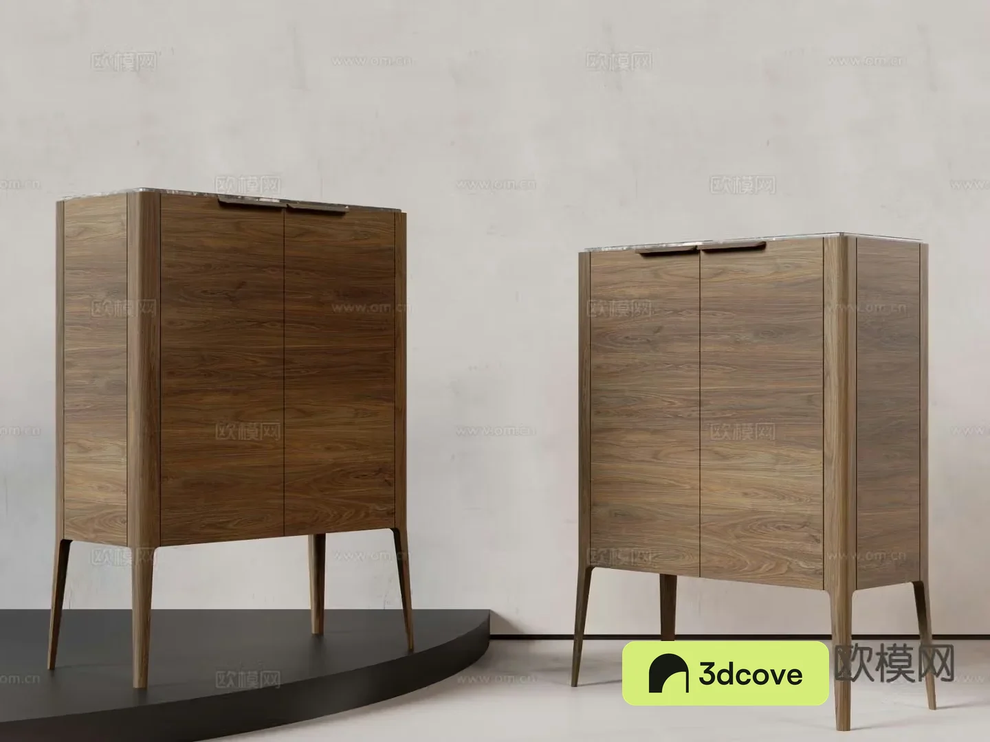 Wabi-sabi side cabinet entrance cabinet