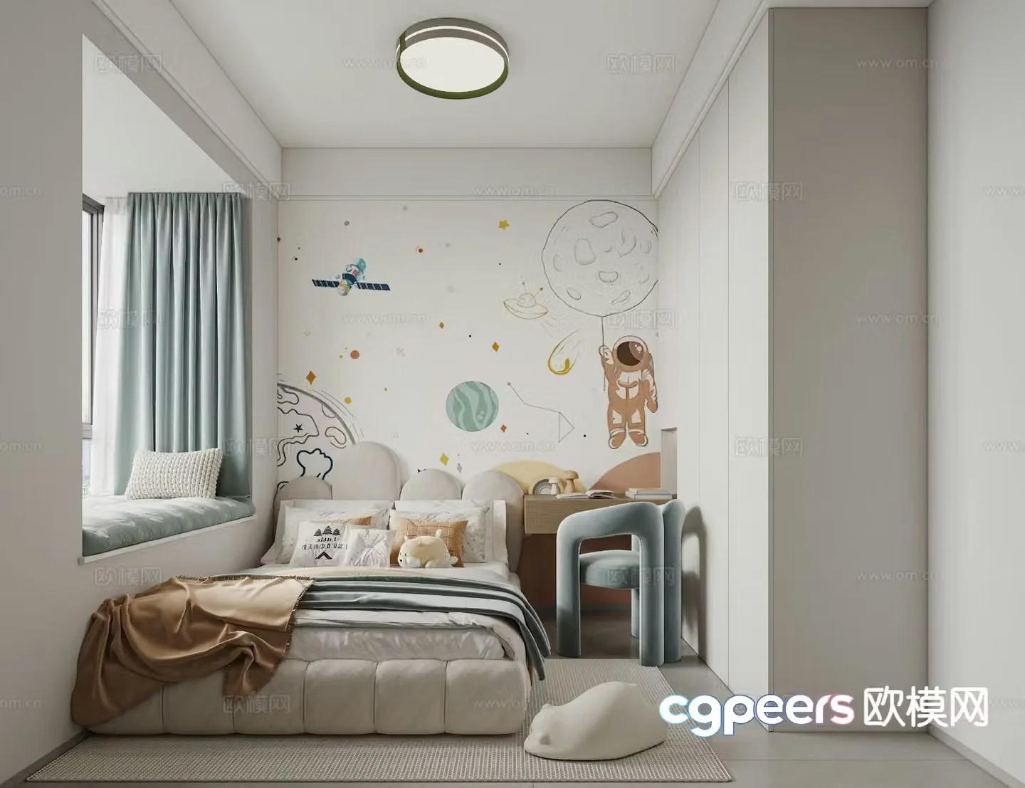 Universal children’s room boy’s room girl’s room 3d model