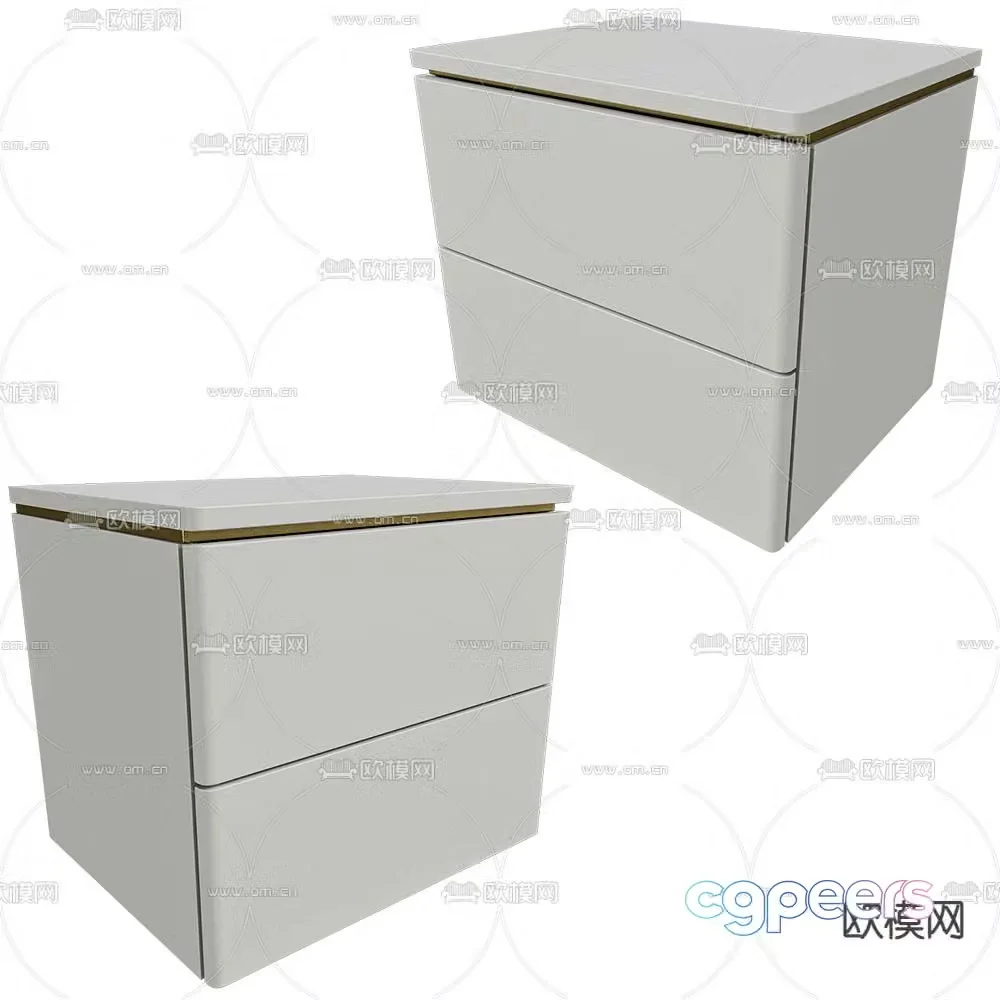 Mister modern bedside table 3d model
