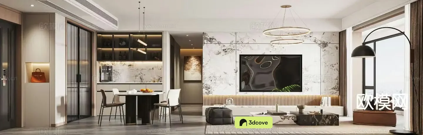 Light luxury restaurant