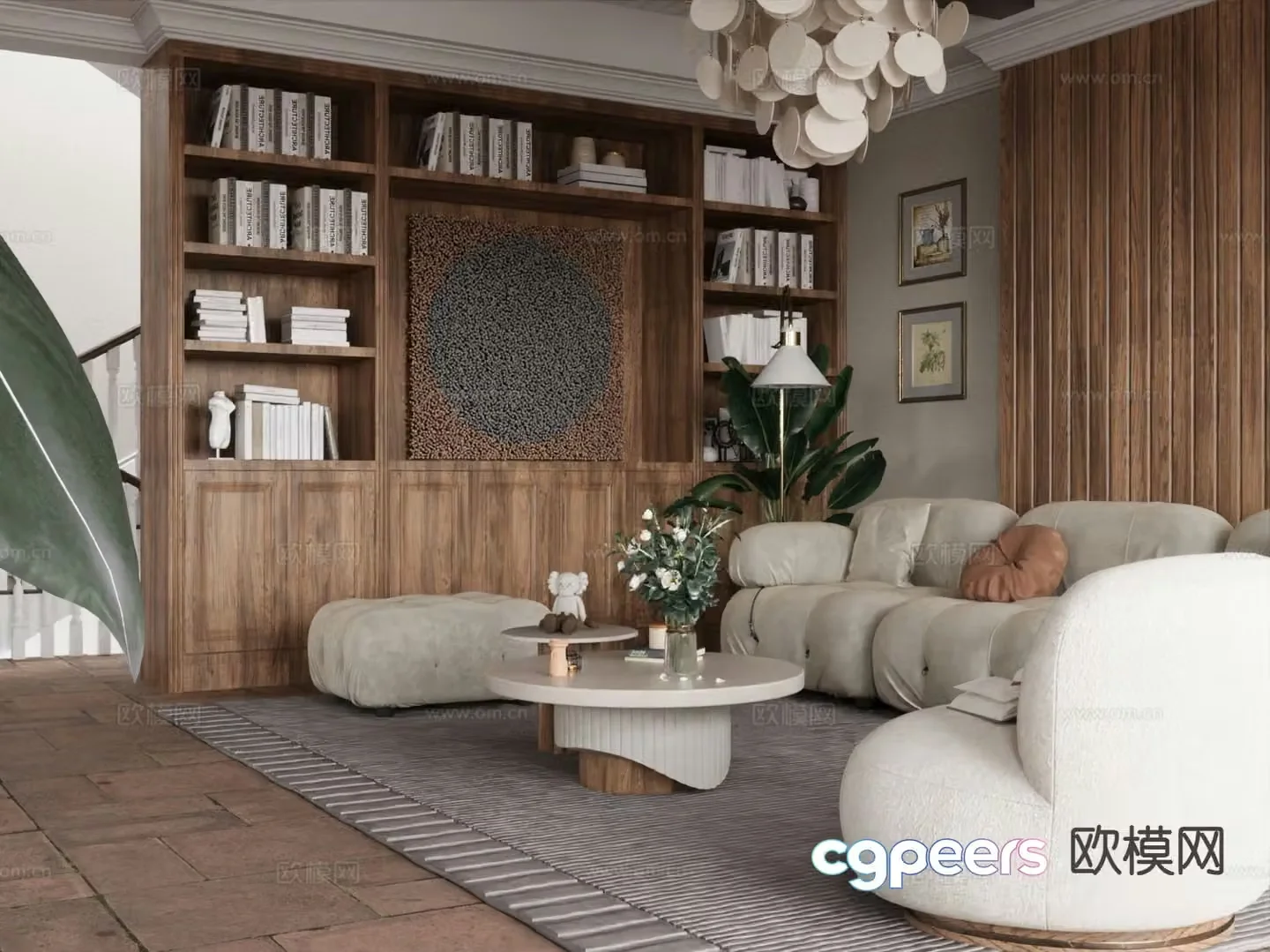 Wabi Sabi modular sofa 3d model