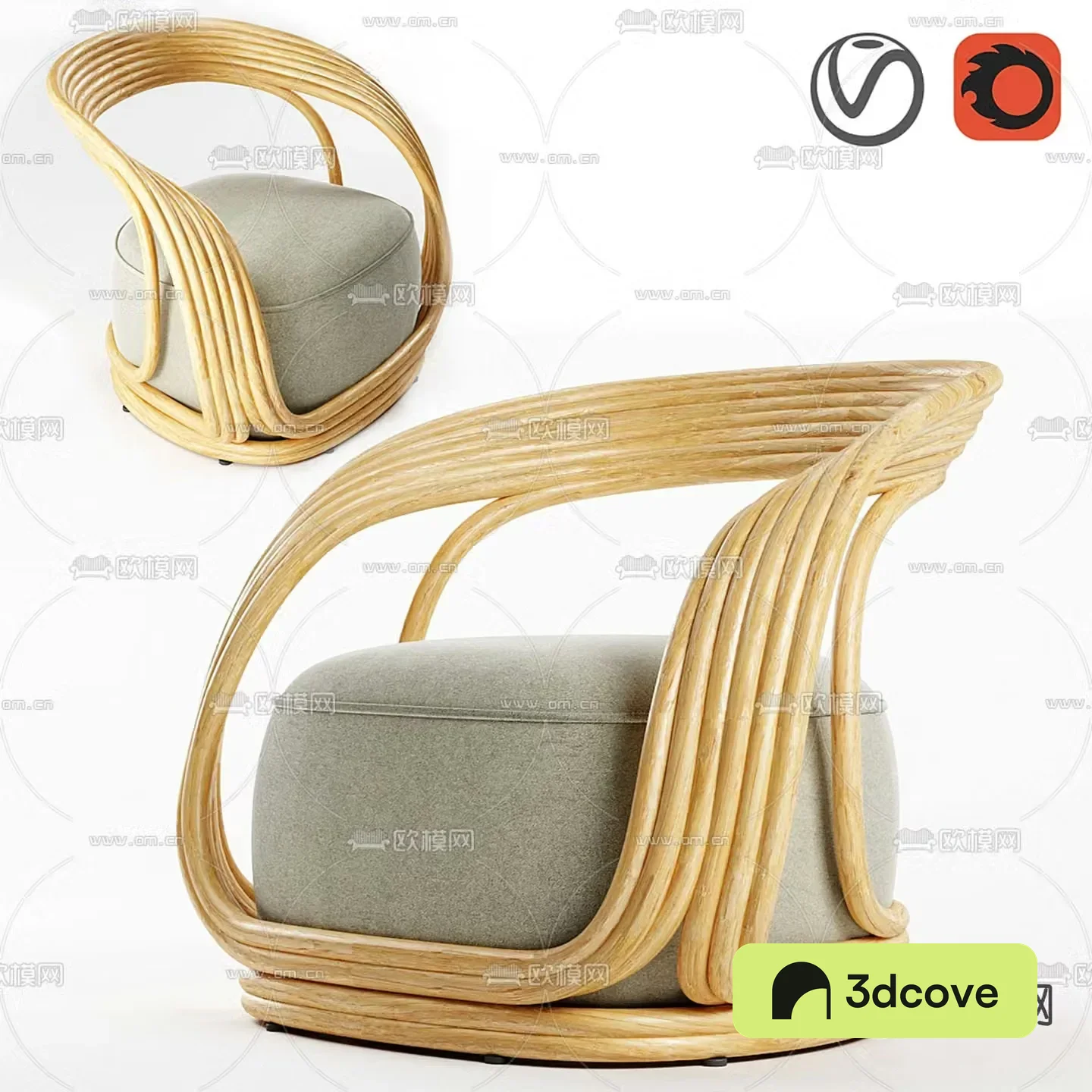 Ethnic style armchair leisure sofa
