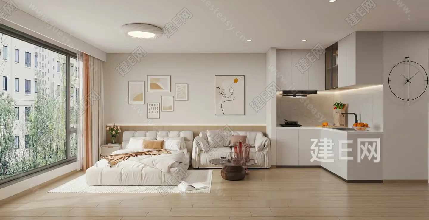 Modern Living Room 3D Model – 12605 – CORONA Render