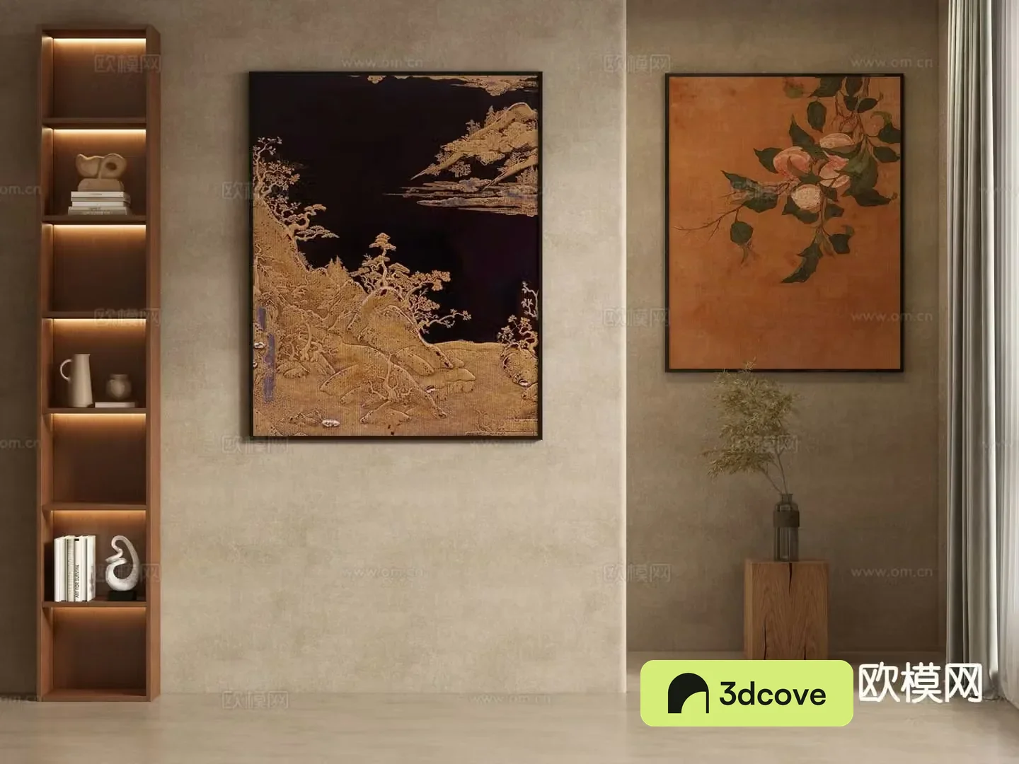 New Chinese style decorative painting hanging painting retro painting