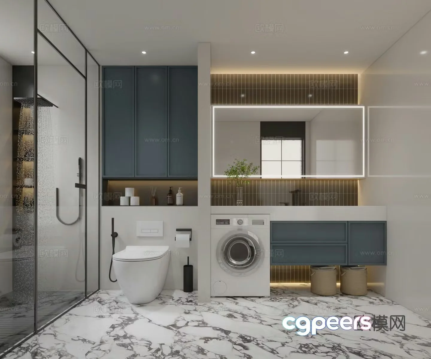 Modern bathroom 3d model