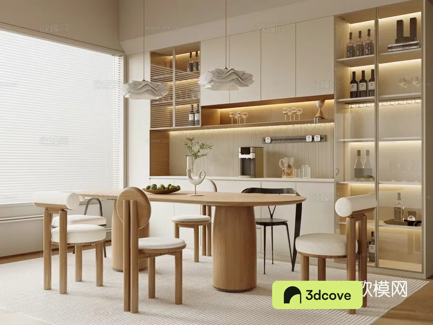 Modern cream home restaurant