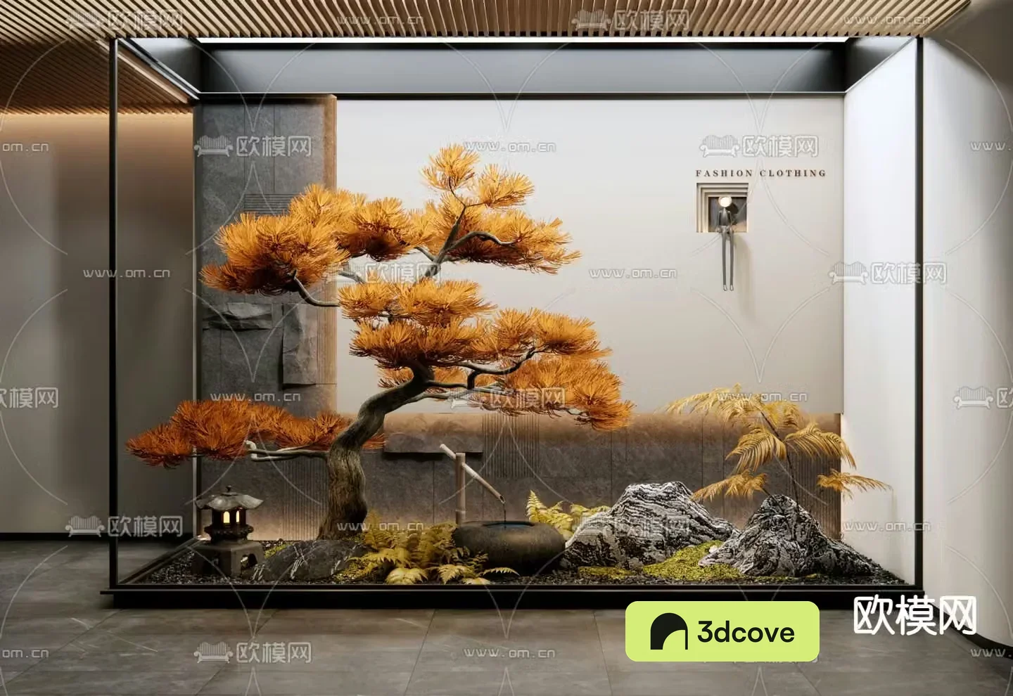 Indoor landscape plant landscaping