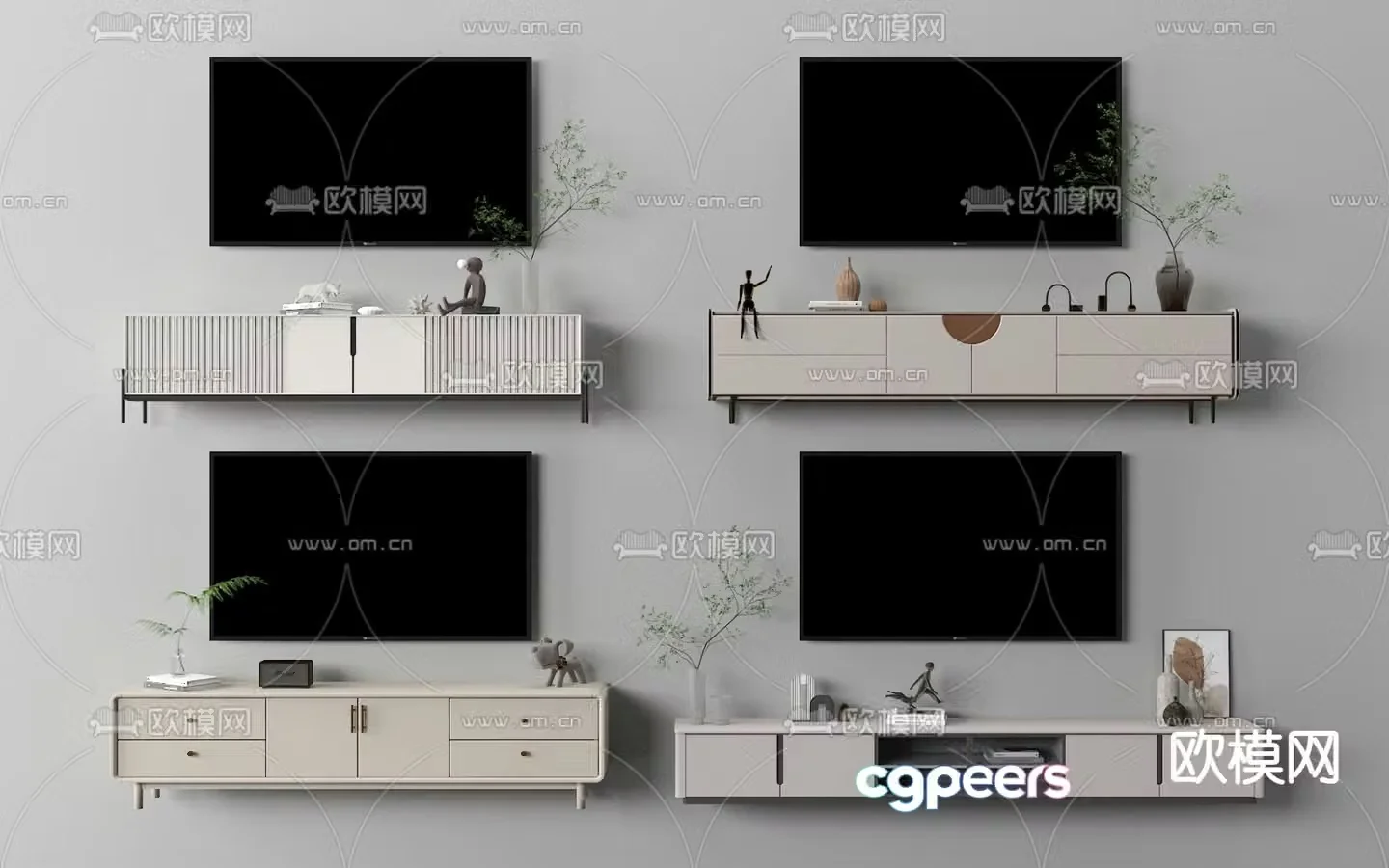 Modern TV cabinet 3d model