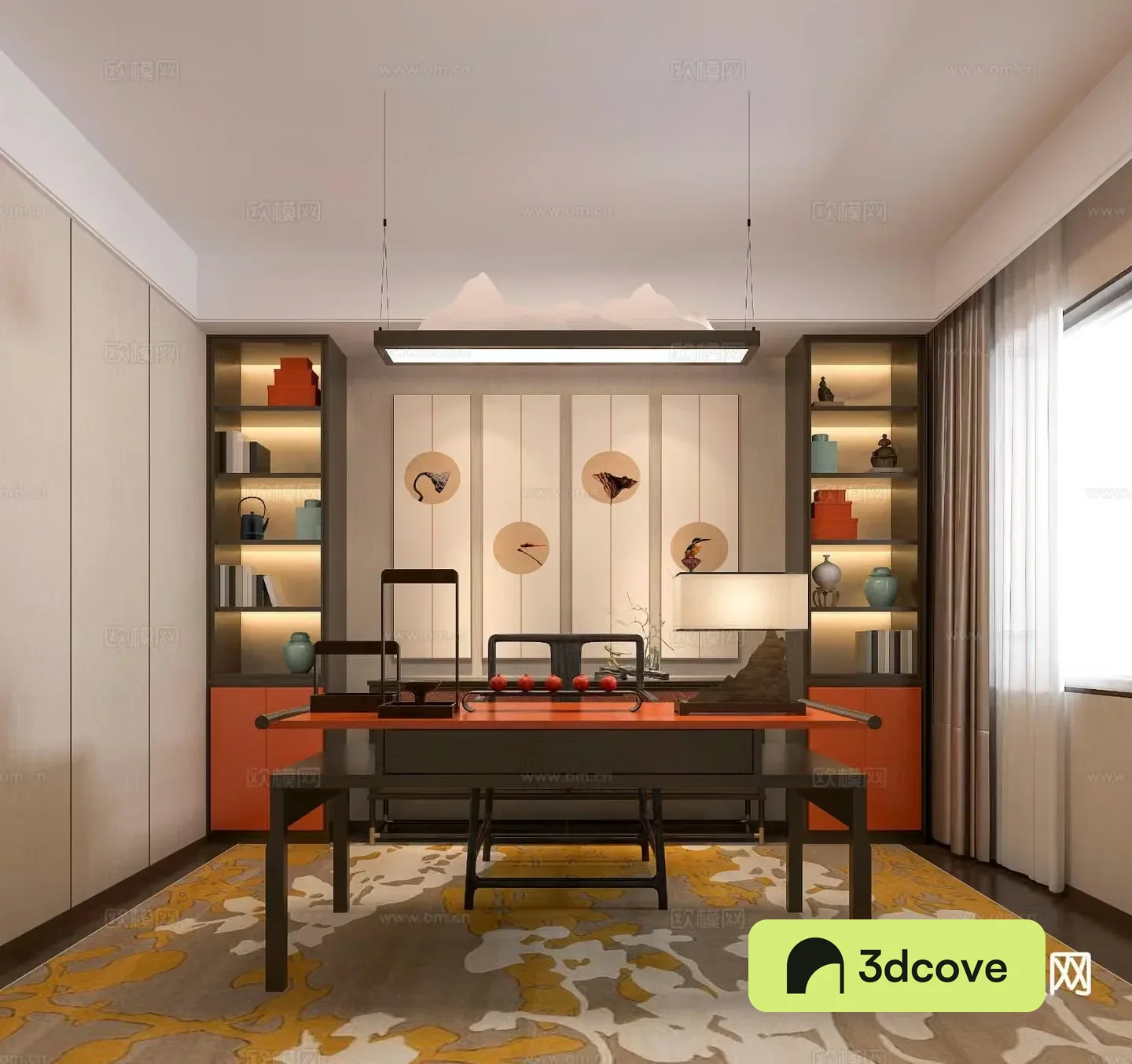 New Chinese style study