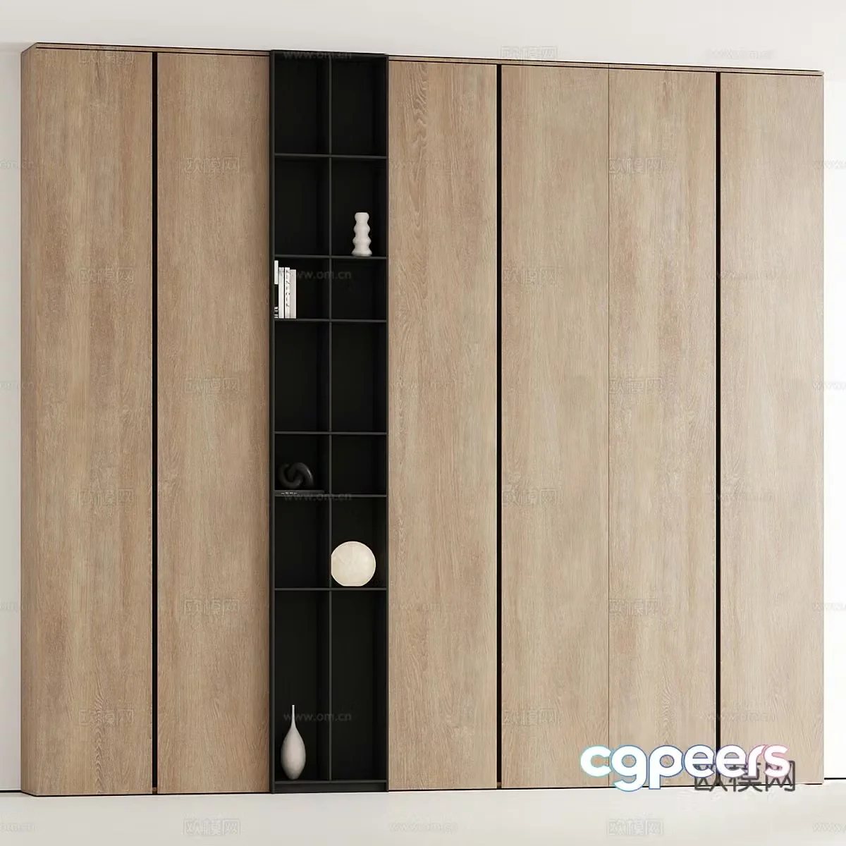 Modern minimalist wardrobe 3d model
