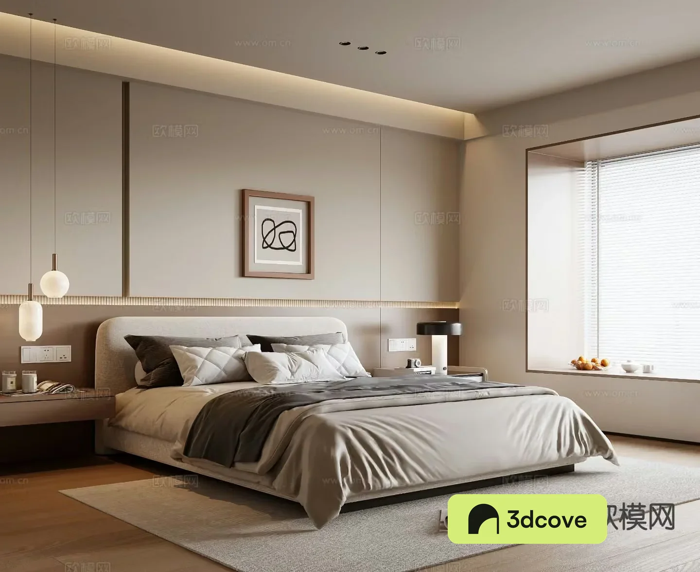 Modern minimalist bedroom master bedroom