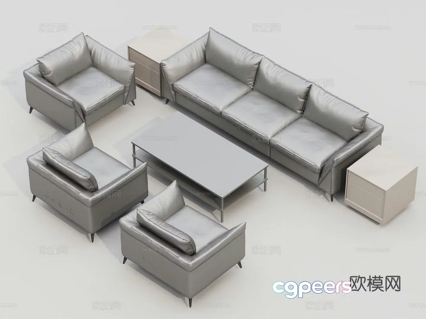 Office sofa 3d model