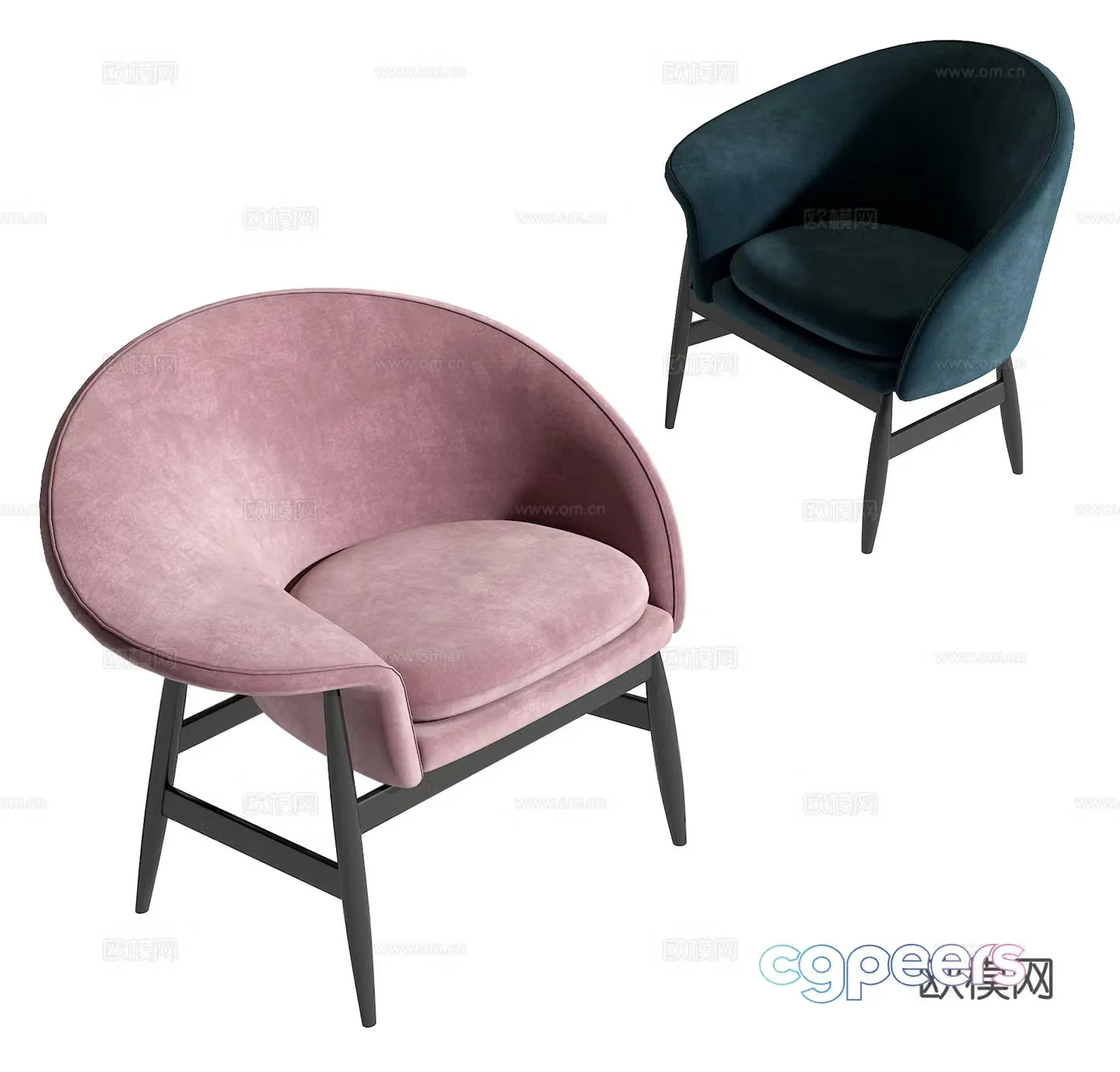 Modern leisure chair 3d model