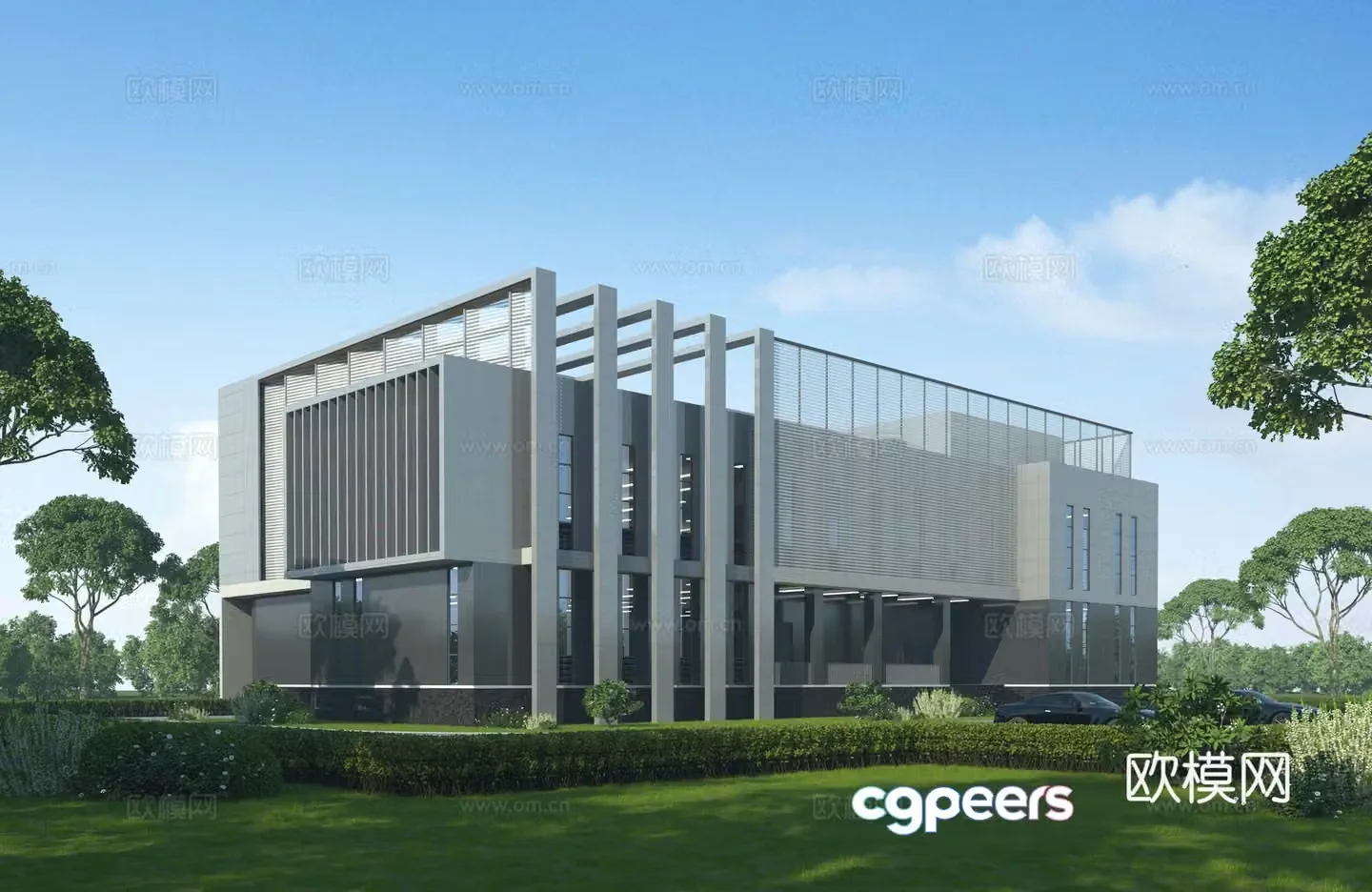 Appearance of the substation 3D model