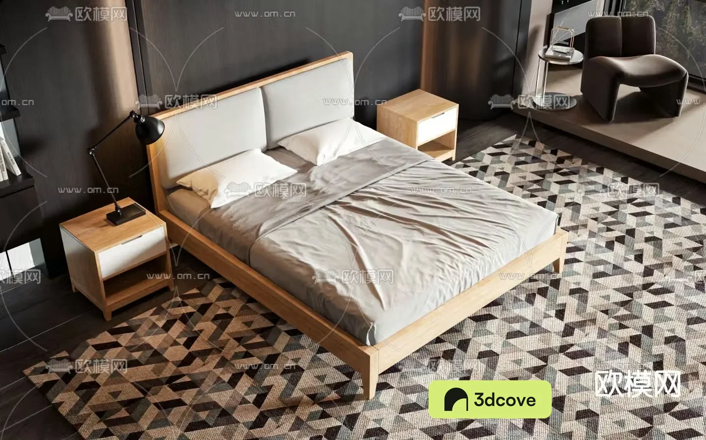 Double bed commercial bed