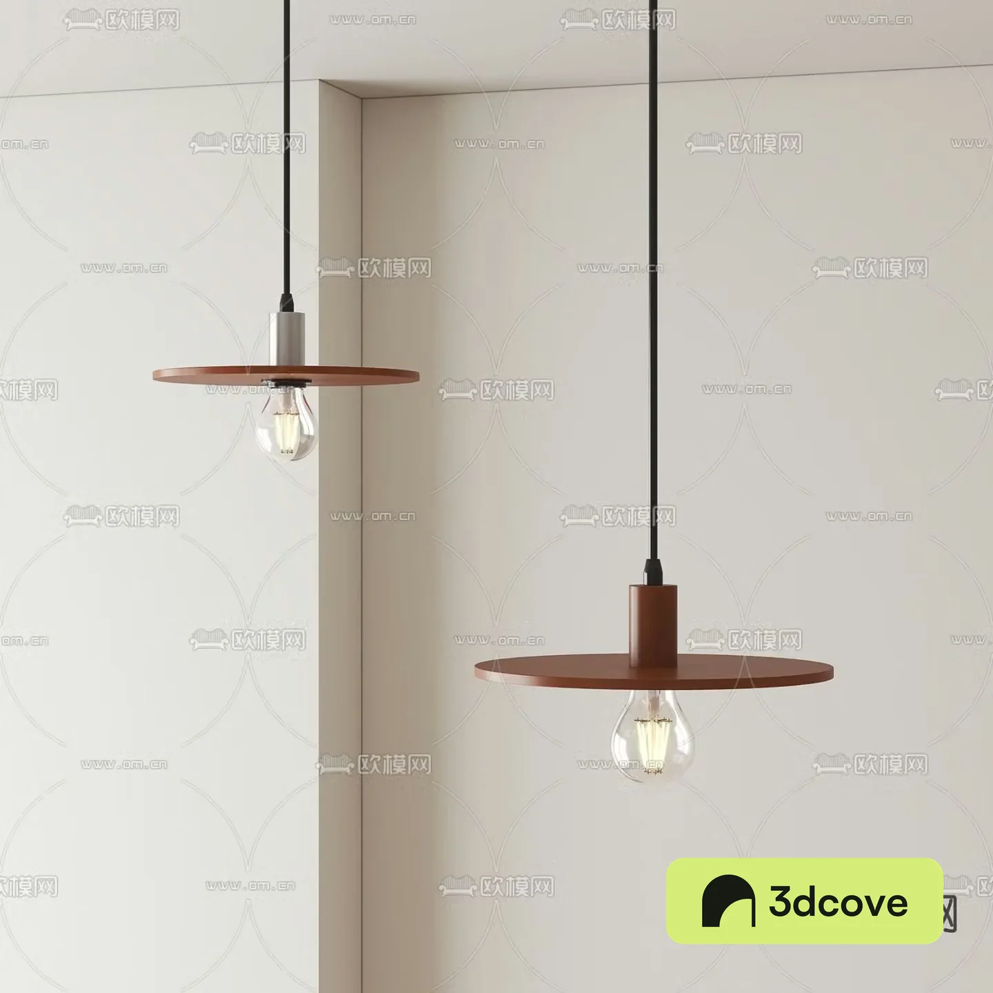 Medieval style solid wood small chandelier