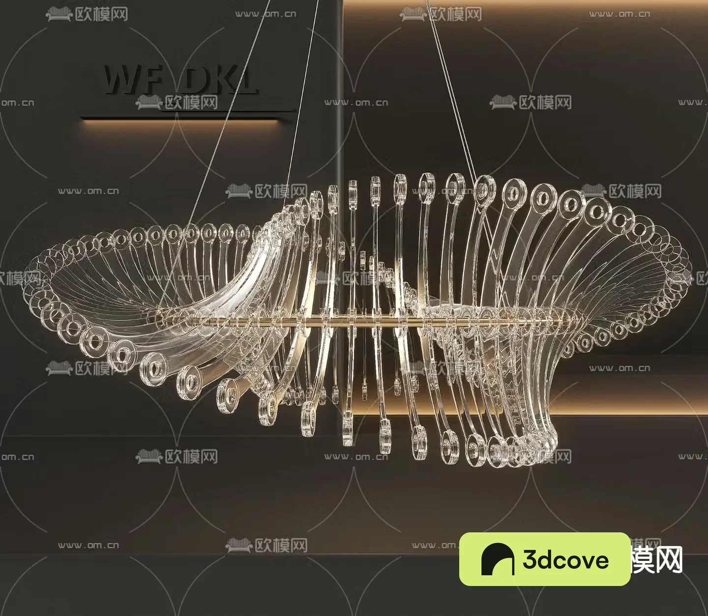 Modern crystal chandelier