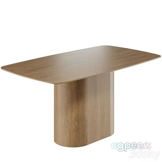 3ds Max Free – ellipse furniture Dining table Type rectangular