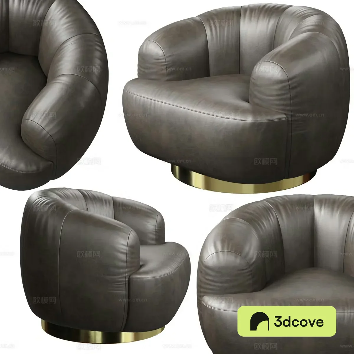 Modern leather casual sofa
