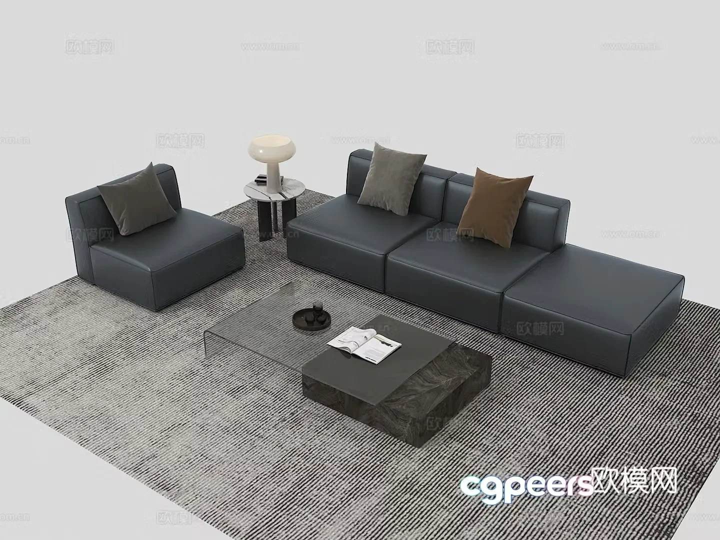 Modern modular sofa modular sofa 3d model