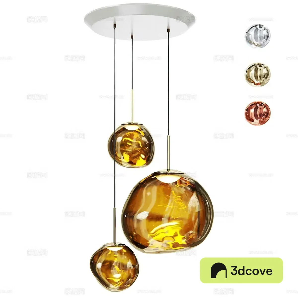 Modern light luxury Melt Led decorative chandelier