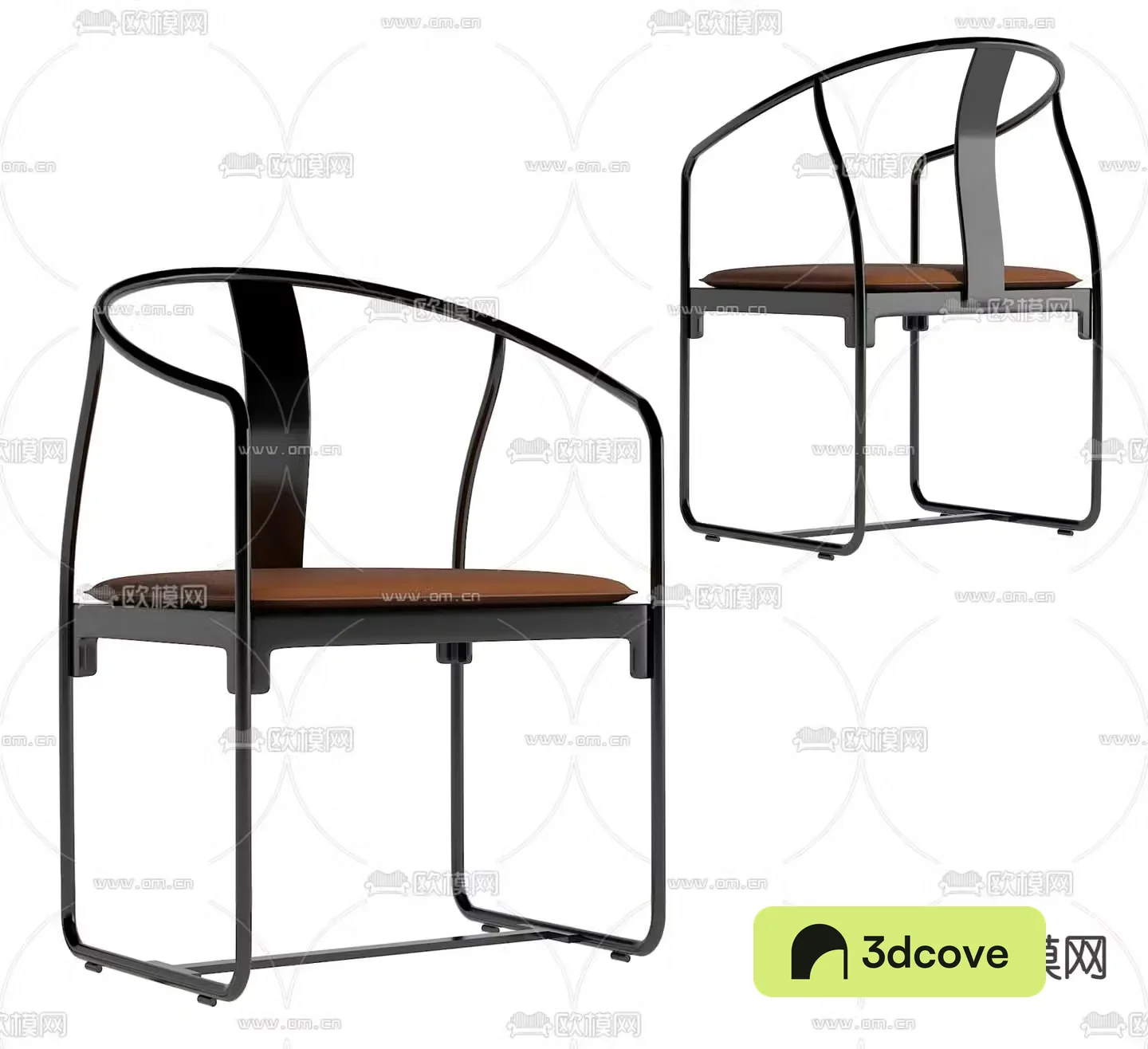 New Chinese style armchair single chair