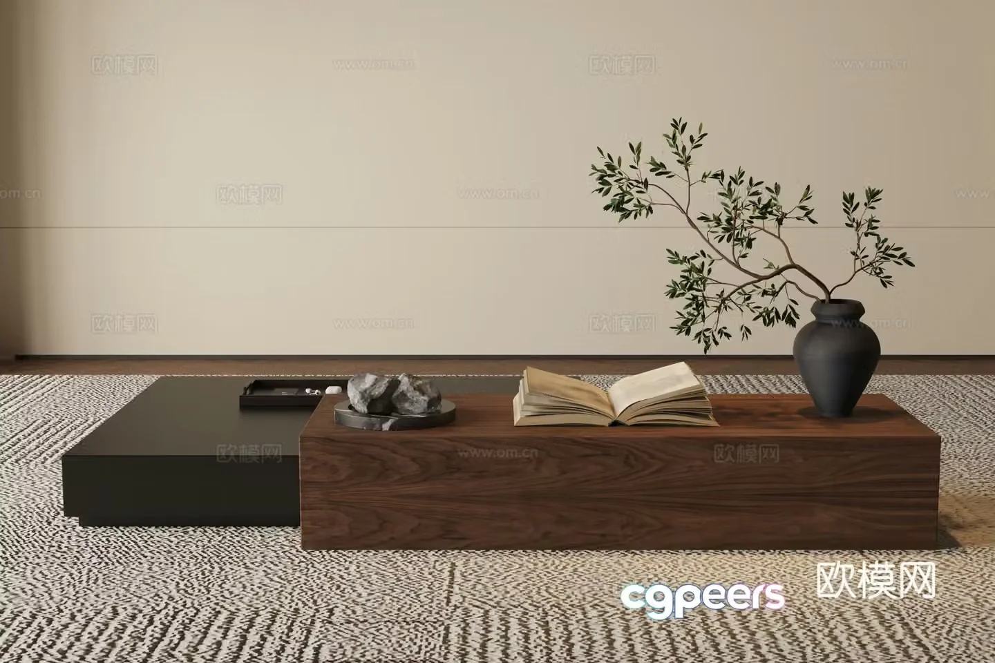 New Chinese coffee table 3D model
