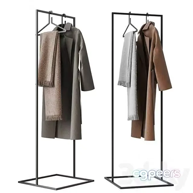3ds Max Free – Clothes Hanger and Coat Hanger Ominimalism