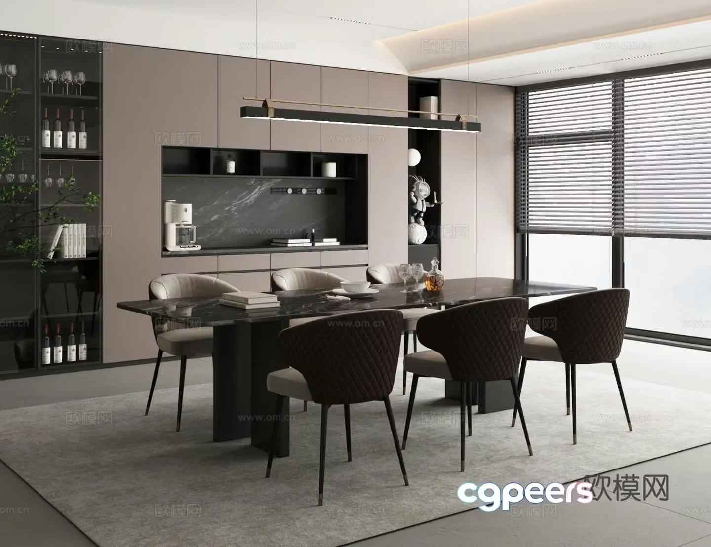Italian restaurant 3d model