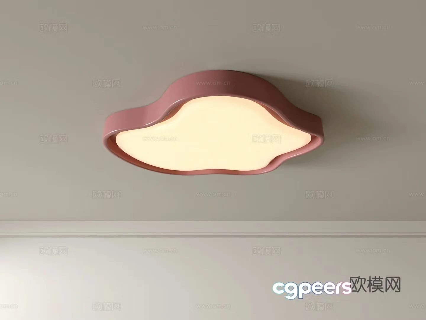 Modern ceiling lamp Geometric ceiling lamp Bedroom lamp Artistic shaped lamp Fashion living room lamp 3D model